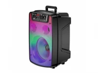 GGV 808 Bluetooth reproduktor, LED podsvícení, mikrofon, dálkové ovládání, 30 W, černá