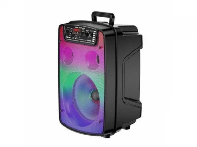 GGV 808 Bluetooth reproduktor, LED podsvícení, mikrofon, dálkové ovládání, 30 W, černá