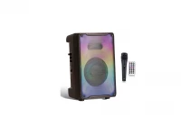 GGV 8136 Bluetooth reproduktor, LED podsvietenie, mikrofón, diaľkové ovládanie, 10 W, čierna