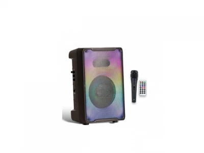 GGV 8136 Bluetooth reproduktor, LED podsvietenie, mikrofón, diaľkové ovládanie, 10 W, čierna