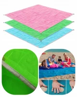 Pronett XJ3548 Skládací plážová podložka 200 x 200 cm síťovaná oranžová