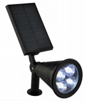 Gardlov 24002 Zahradní solární 4 LED reflektor, IP65, 120 lm