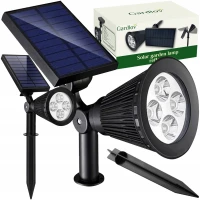 Gardlov 24002 Zahradní solární 4 LED reflektor, IP65, 120 lm