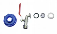 AFF 4120 Kohout výpustný 1/2" s redukcí na IBC nádrž