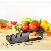 Pronett XJ5347 Brúsok na nože 3 v 1 čierny