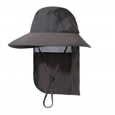 Pronett XJ5375 Rybářský klobouk s chráničem na krk, černá