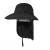 Pronett XJ5375 Rybářský klobouk s chráničem na krk, černá