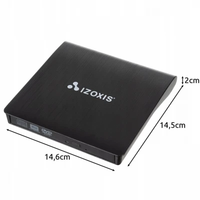 Izoxis 24351 Externí vypalovačka CD-R/DVD-ROM/RW