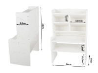 Verk 01966 Stolní organizér 42 x 28 x 17 cm bílý