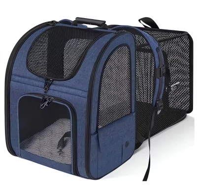 Nuxie 2792 Přepravní batoh pro psy a kočky XL modrý