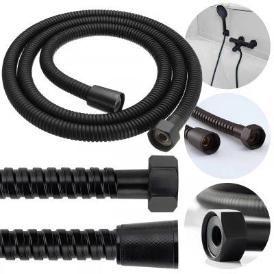 Vergionic 8049 Flexibilná sprchová hadica 120 cm, čierna