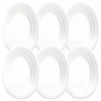 Vergionic 8053 Talíř oválný, plast, 14,5 x 21,5 cm 6 ks