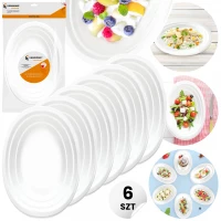 Vergionic 8053 Talíř oválný, plast, 14,5 x 21,5 cm 6 ks
