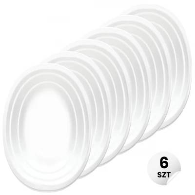 Vergionic 8053 Talíř oválný, plast, 14,5 x 21,5 cm 6 ks