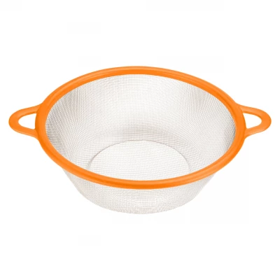 Vergionic 0002 Cedník kov, 25,5 cm oranžový