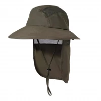 Pronett XJ5375 Rybářský klobouk s chráničem na krk, zelená