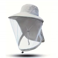 Pronett XJ5374 Rybářský klobouk s moskytiérou, tmavě modrá