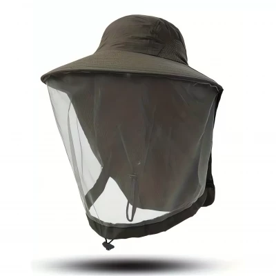 Pronett XJ5374 Rybářský klobouk s moskytiérou, tmavě modrá