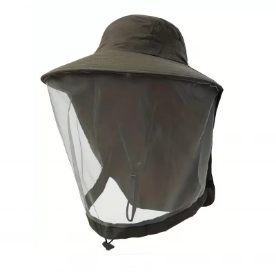 Pronett XJ5374 Rybářský klobouk s moskytiérou, tmavě modrá