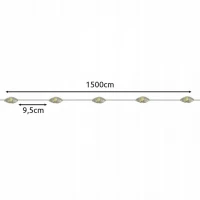 Gardlov 24007 Světelný řetěz solární, 150 LED, IP44, 15 m, teplá bílá