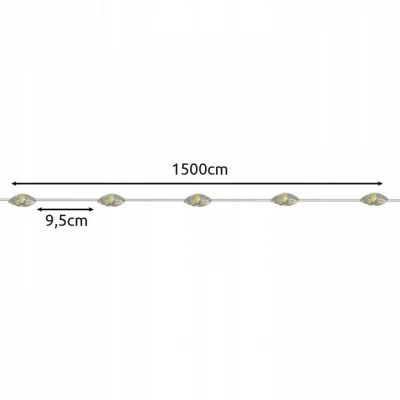 Gardlov 24007 Světelný řetěz solární, 150 LED, IP44, 15 m, teplá bílá