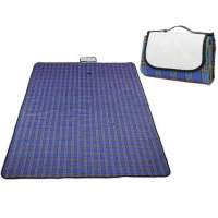Pronett XJ5439 Pikniková deka 150 x 150 cm károvaná červená