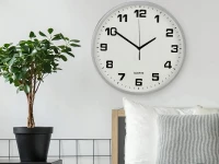 Verk 27067 Nástenné hodiny analógové 20 cm strieborné