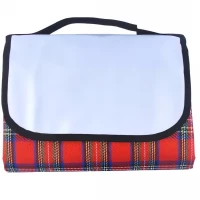 Pronett XJ5439 Pikniková deka 150 x 150 cm károvaná modrá