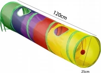 Nuxie 2575 Tunel pro kočky 120 cm vícebarevný