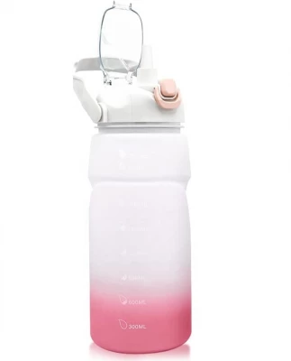 Foxter 2572 Fľaša na vodu s denným pitným režimom 1500 ml fialovohnedá