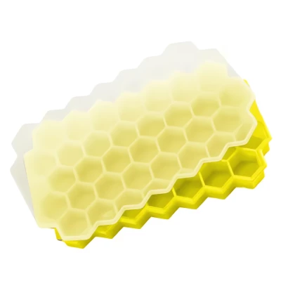 Foxter 2302 Silikonová forma na kostky ledu 2 ks žlutá