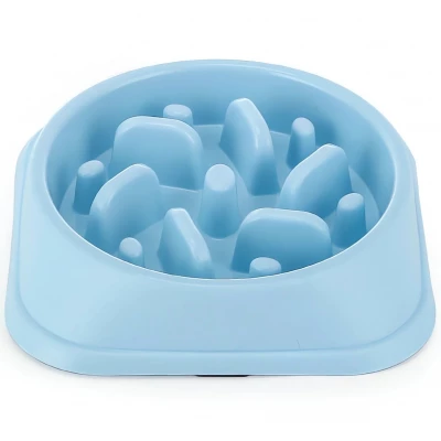 Nuxie 2349 Plastová miska pro psa proti hltání 800 ml modrá
