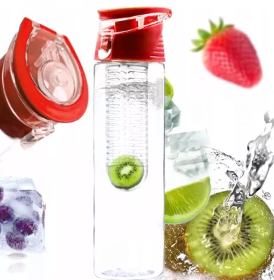 Foxter 0914 Láhev na vodu se sítem 800 ml modrá