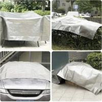 Gardlov 24652 Krycia plachta krycia s kovovými okami 120g/m2, 3 x 4 m, strieborná