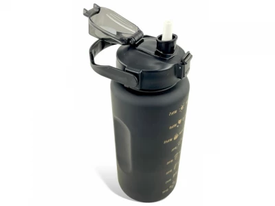 GGV Motivační lahve na vodu 3 ks, 2000 ml, 900 ml, 300 ml modrooranžovozelená