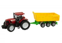 Kruzzel 24711 Traktor s prívesom 50 cm, červený