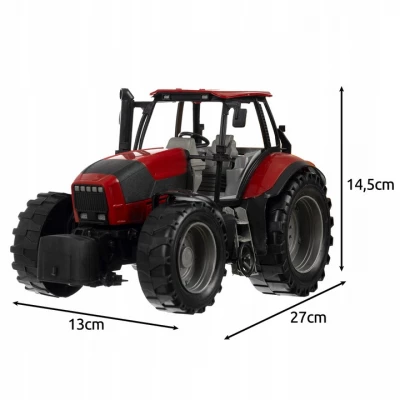 Kruzzel 24711 Traktor s prívesom 50 cm, červený