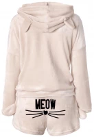 Verk 24556 Chlupaté dámské pyžamo MEOW