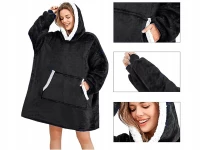 Verk 24558 Televizní mikina s kapucí, oversize, černá