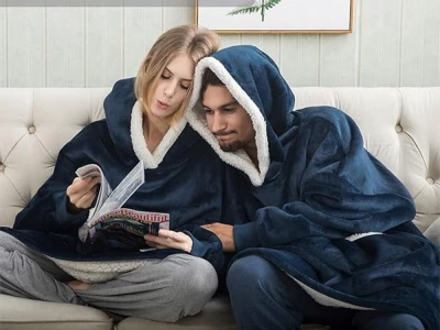 Verk 24558 Televizní mikina s kapucí, oversize, tmavě modrá