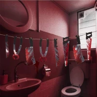 Verk 26125 Girlanda krvavé nástroje mučenia Halloween 200 cm