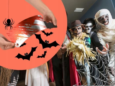 Verk 26125 Girlanda krvavé nástroje mučenia Halloween 200 cm