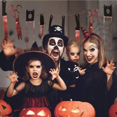 Verk 26125 Girlanda krvavé nástroje mučenia Halloween 200 cm
