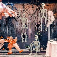 Verk 26132 Lidská kostra dekorace na Halloween 40 cm 