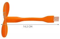 ISO USB vetráčik oranžový
