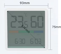 Pronett XJ5245 Teploměr s vlhkoměrem a časem černý