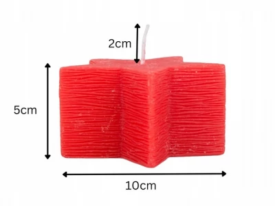 Verk 26233 Vánoční dekorace - vonná svíčka hvězda červená