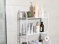 Verk 27351 Úložný regál se 3 policemi nad WC, bílý