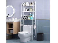 Verk 27351 Úložný regál se 3 policemi nad WC, bílý