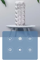 Verk 24543 Multifunkčný zvlhčovač vzduchu, krištáľová lampa, 1000 ml